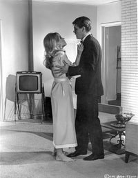 Chase Begging in Black Suit and White Dress Photo Print