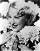 Grace Moore smiling photo print with roses.