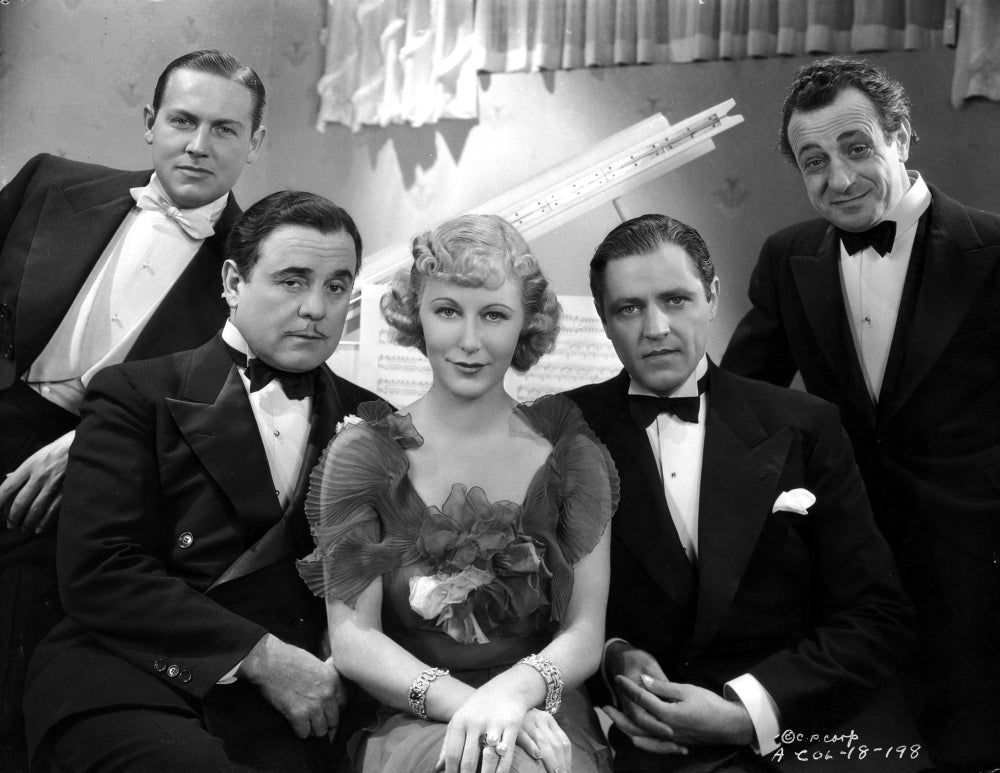 Grace Moore with Four Man Photo Print - 8x10