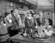 At Swords Point movie scene black and white portrait photo print