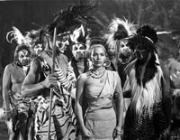 Rita Moreno photo print showcasing the actress in a dress with native elements.