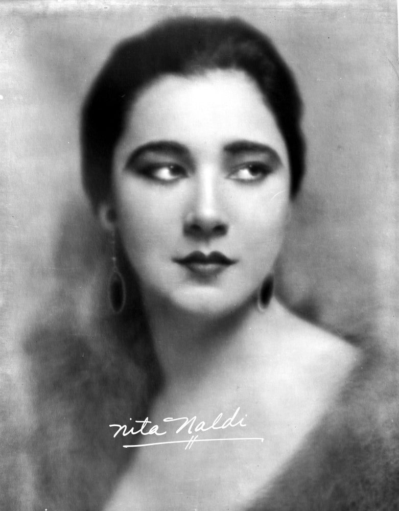 Nita Naldi Portrait Photo Print showcasing classic cinema beauty.