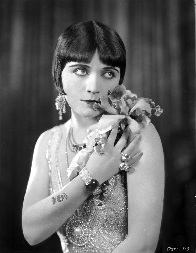 Pola Negri in an embroidered dress photo print