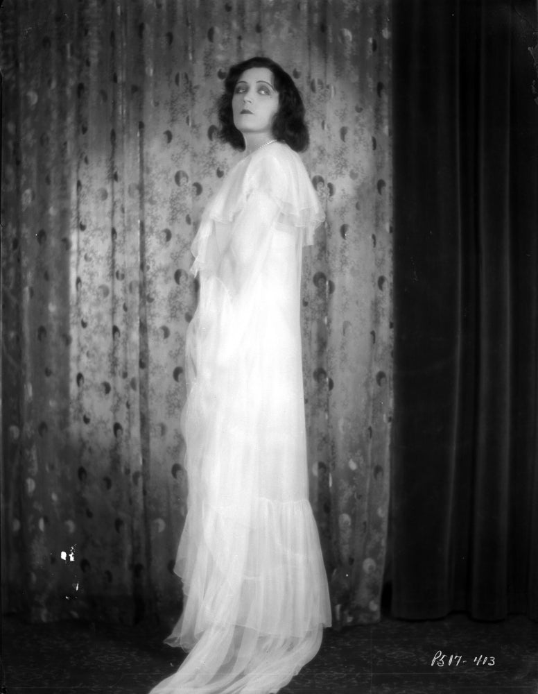 Pola Negri in a Lace Dress Photo Print - Vintage Film Art