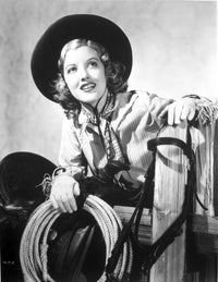 Nell O'Day in Cowboy Attire Photo Print
