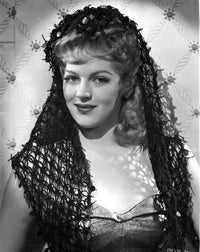 Martha O'Driscoll smiling in black veil photo print