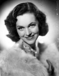 Maureen O'Sullivan photo print with a furry shawl
