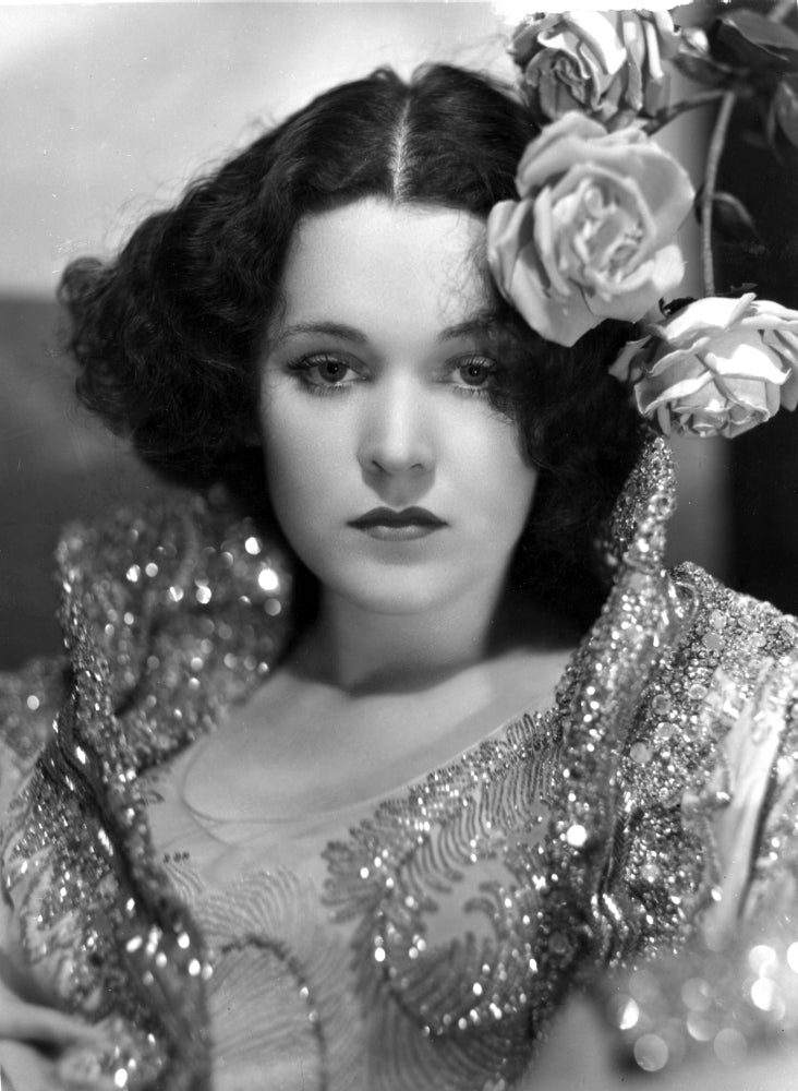 Maureen O'Sullivan in a sequin dress photo print