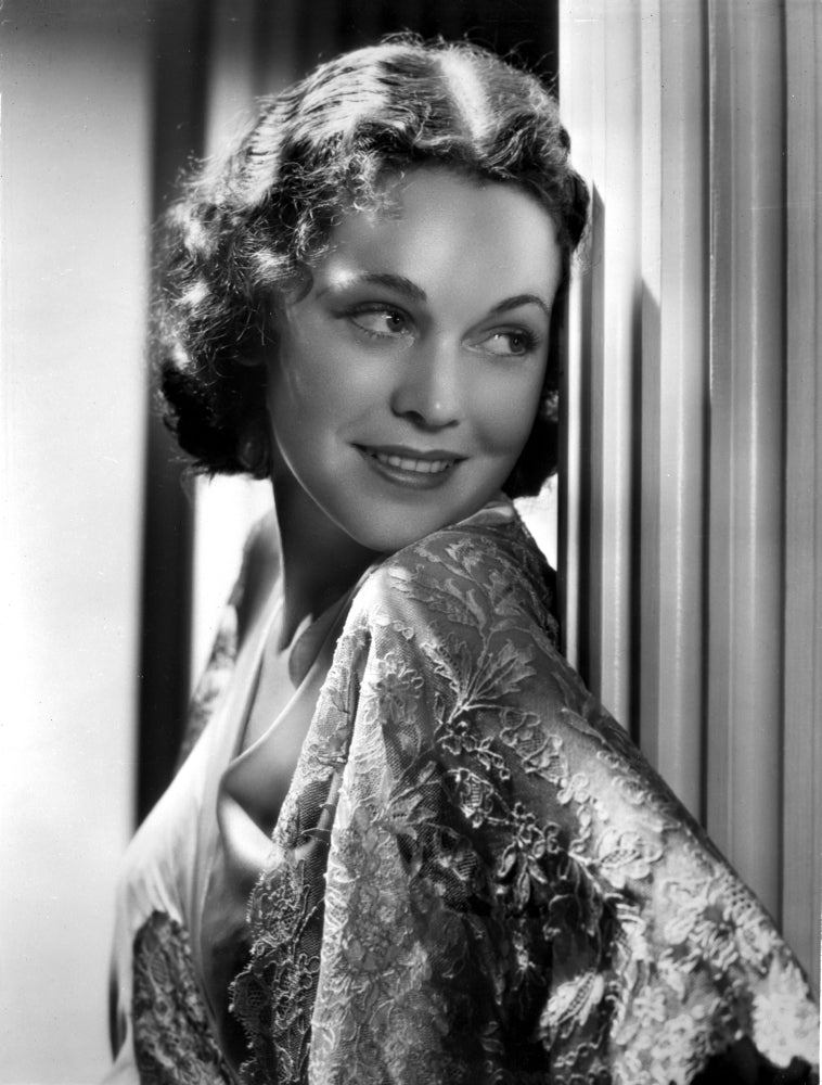 Maureen O'Sullivan Embroidered Dress Photo Print