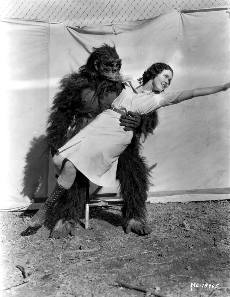 Maureen O'Sullivan Carried by a Gorilla Photo Print