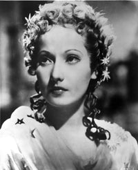A Portrait of Merle Oberon Photo Print showcasing classic Hollywood elegance.
