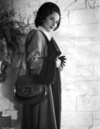 Merle Oberon Long Sleeve Coat Photo Print showcasing classic Hollywood style