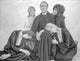 Dracula Ad '72 black and white group picture photo print