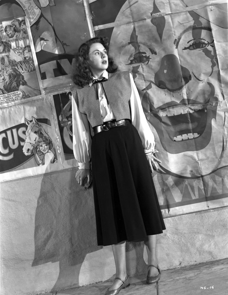 Merle Oberon Long Sleeve Photo Print showcasing classic Hollywood elegance.