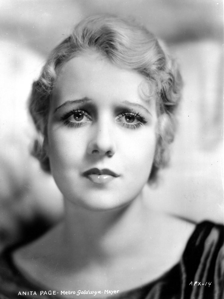 Anita Page Worried Expression Portrait Photo Print
