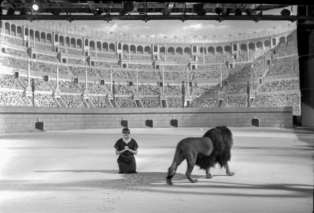 A scene from Androcles and the Lion Photo Print showcasing classic theatre imagery.
