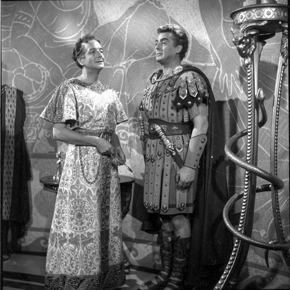 A scene from Androcles and the Lion Photo Print showcasing dramatic theatrical elements.