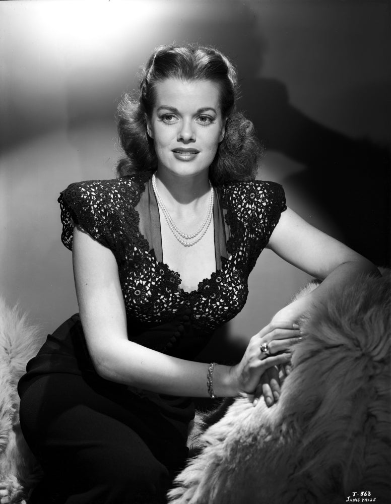 Janis Paige Embroidered Top Photo Print - Vintage Hollywood Art