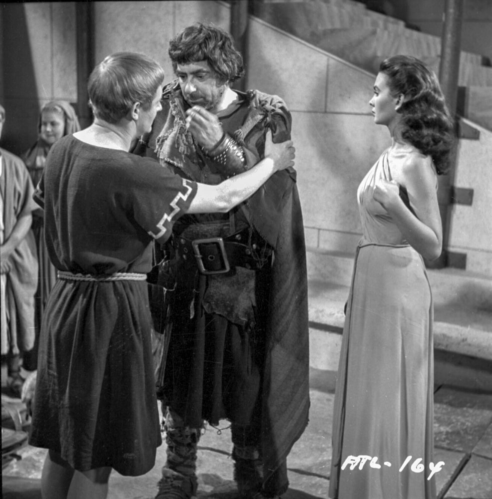 A scene from Androcles and the Lion Photo Print