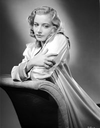 Maria Palmer photo print featuring her leaning in a silk dress