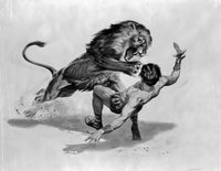 Concept Art from Androcles And The Lion Photo Print showcasing vibrant colors and intricate details.