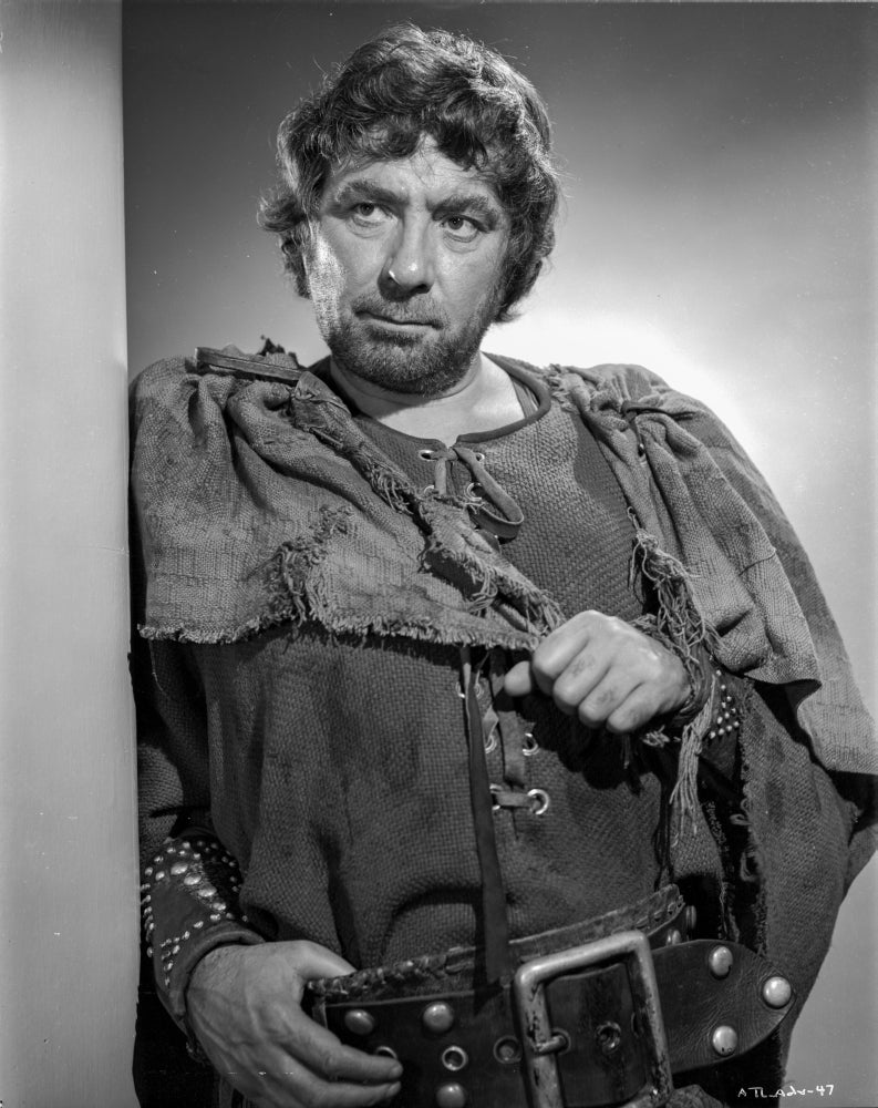 A Posed Portrait of Androcles and the Lion Photo Print, showcasing a beautiful literary scene.