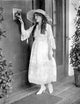 Mary Pickford photo print in dress and hat, vintage Hollywood style.