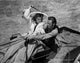 Texas Couple Scene Photo Print showcasing a romantic moment.