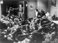 A scene from The Oklahoma Kid photo print showcasing classic cinema.