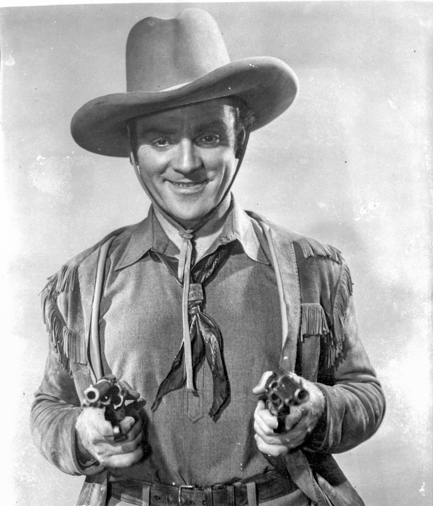 A Scene From the Oklahoma Kid Photo Print capturing classic Western cinema.