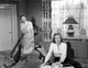 Ella Raines sitting and smoking classic movie scene photo print
