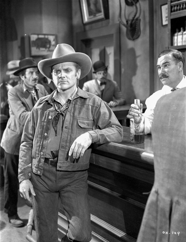 A Scene From the Oklahoma Kid photo print showcasing classic cinema art.