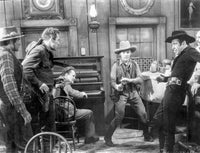 A scene from The Oklahoma Kid photo print showcasing classic Western cinema.