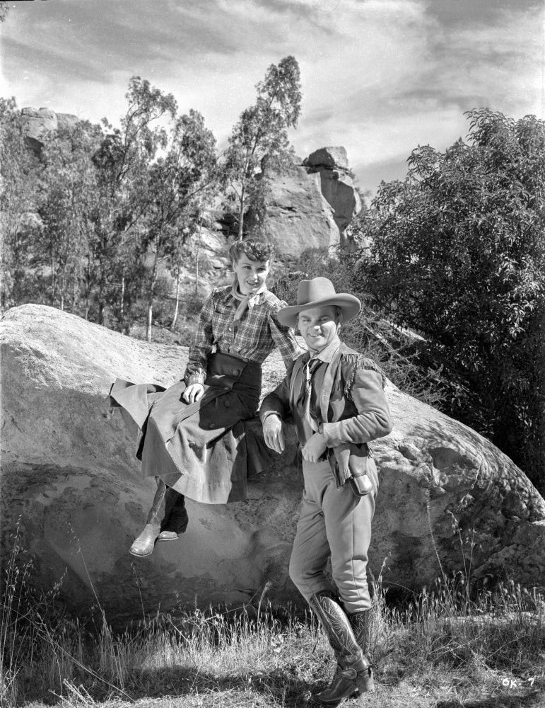 Photo print of a scene from The Oklahoma Kid, vintage cinema decor.