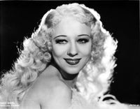 Sally Rand smiling portrait photo print showcasing vintage glamour.