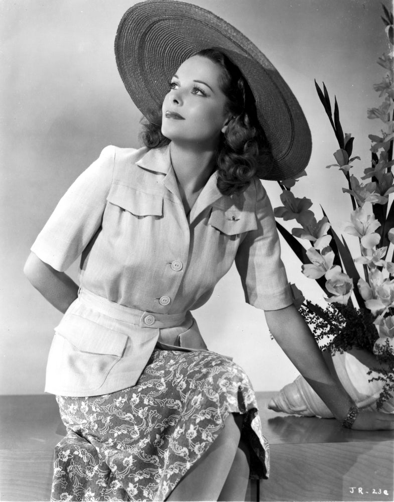 Jane Randolph Sitting Photo Print - Classic Portrait