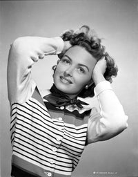 Donna Reed in a stylish striped top photo print