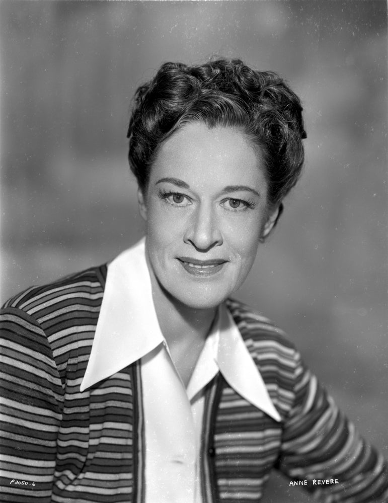 Ann Revere on a stripe top photo print, showcasing classic elegance.