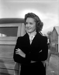 Debbie Reynolds smiling photo print in a blazer.