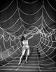 Debbie Reynolds photo print spreading her hand on a spider web