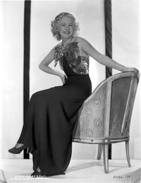 Lyda Roberti seated in classic pose photo print