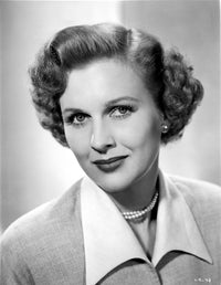 Lynn Roberts posed in formal dress with necklace photo print.