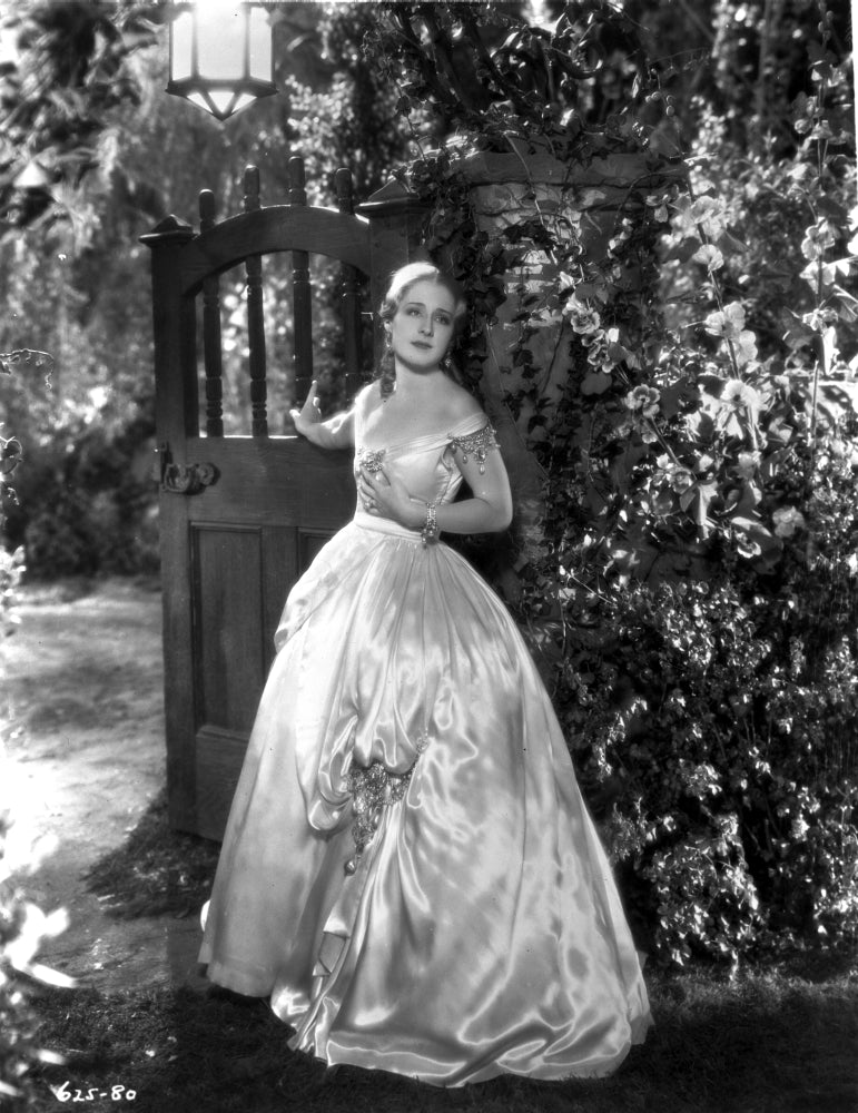 Norma Shearer posed in elegant ball gown photo print.