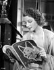 Ann Sheridan Reading a Book Photo Print in vintage style.