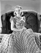 Ann Sheridan in a glossy checkered gown photo print