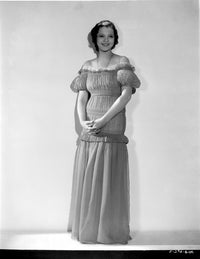 Sylvia Sidney in a Ruffled Gown Photo Print, classic Hollywood art.