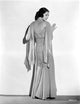 Sylvia Sidney photo print leaning on a white wall in gown
