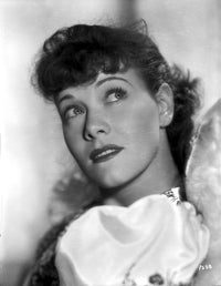 Close-up portrait photo print of Penny Singleton with white background