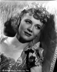 Penny Singleton close-up portrait photo print wearing a checkered blouse.