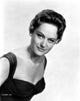 Alexis Smith photo print wearing a black dress, vintage portrait.